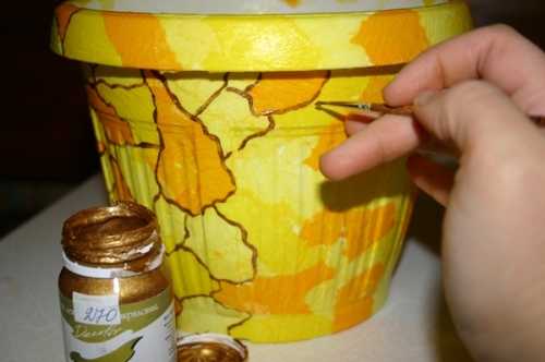 Декор цветочных горшков