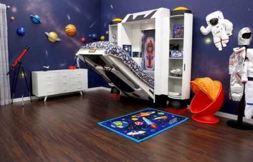 Детская комната в космическом стиле