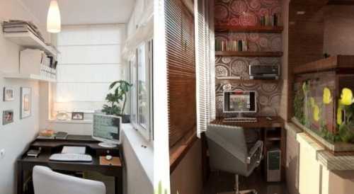 Как сделать кабинет на балконе