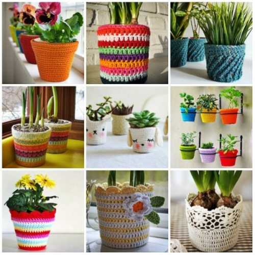 Декор цветочных горшков