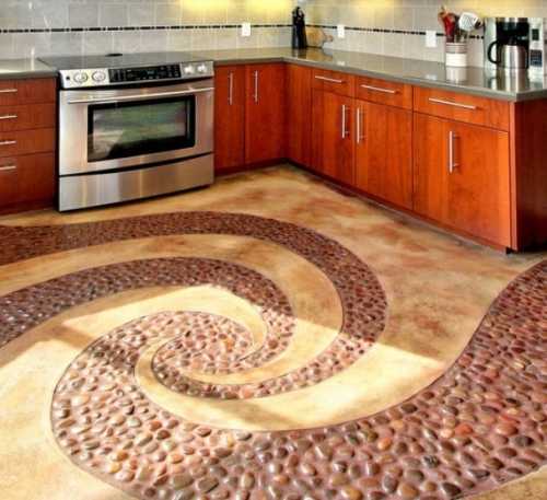 Пол из камня в квартире (доме) Пол из камня в квартире (доме)