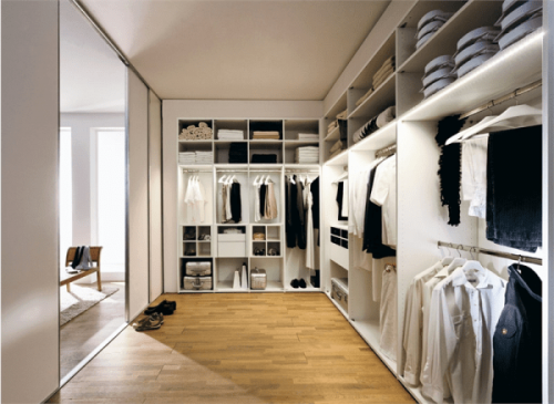 Как рассчитать площадь гардеробной