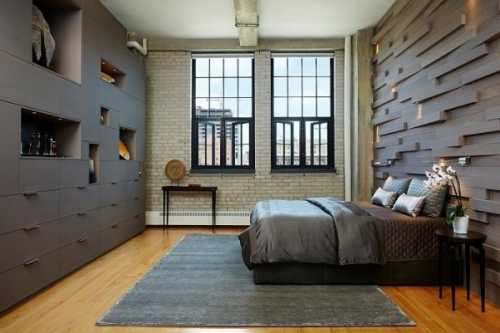 Индустриальный стиль в интерьере комнаты