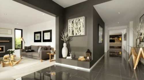 Интерьер комнаты в стиле контемпорари