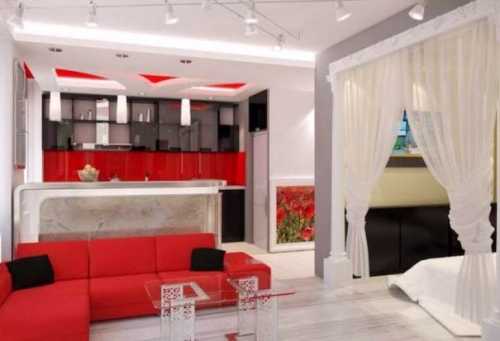 Как выделить спальную зону в однокомнатной квартире