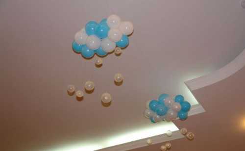 Облака в детской комнате