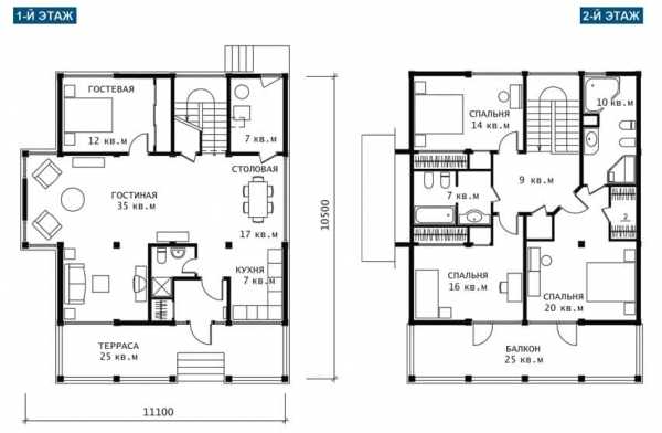 Проекты комбинированных домов из кирпича и дерева