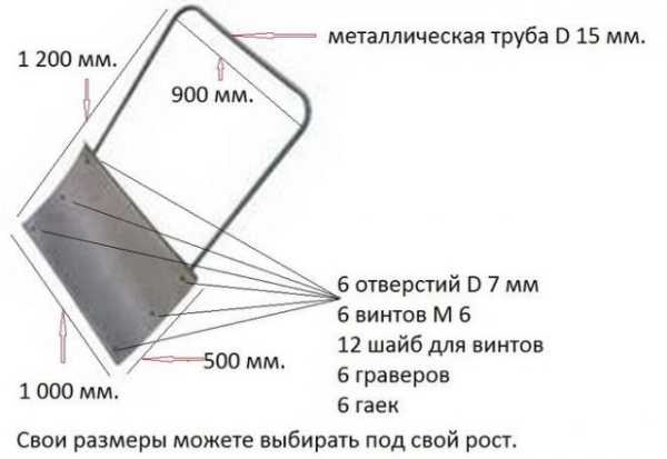 Скребок для уборки снега своими руками: чертежи, как сделать Скребок для уборки снега своими руками: чертежи, как сделать