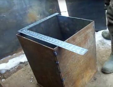 Металлическая печь для бани своими руками