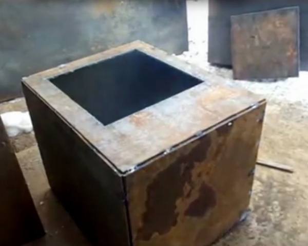 Металлическая печь для бани своими руками